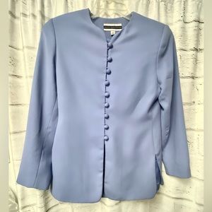 Lilac Blue Business Blazer by Amanda Smith. Sz 2P